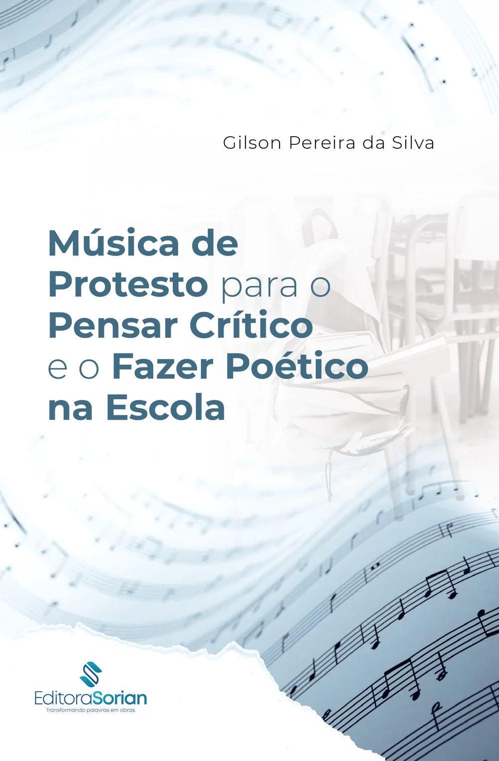 Capa do livro Música de protesto para o pensar crítico e o fazer poético na escola